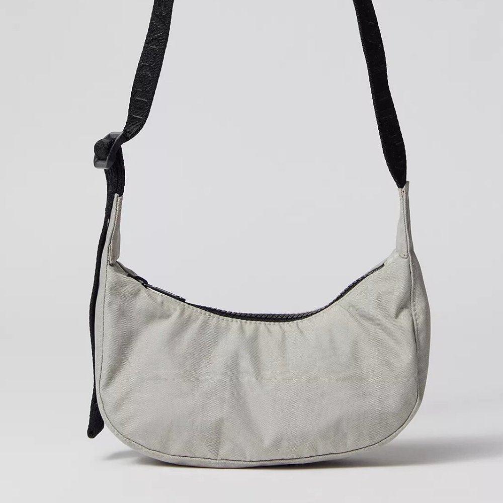 NWT Baggu Mini Crescent Bag - Grey
